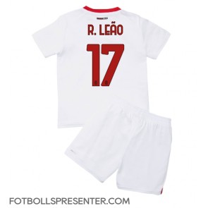 AC Milan Rafael Leao #17 Bortatröja Barn 2022-23 Kortärmad (+ korta byxor)